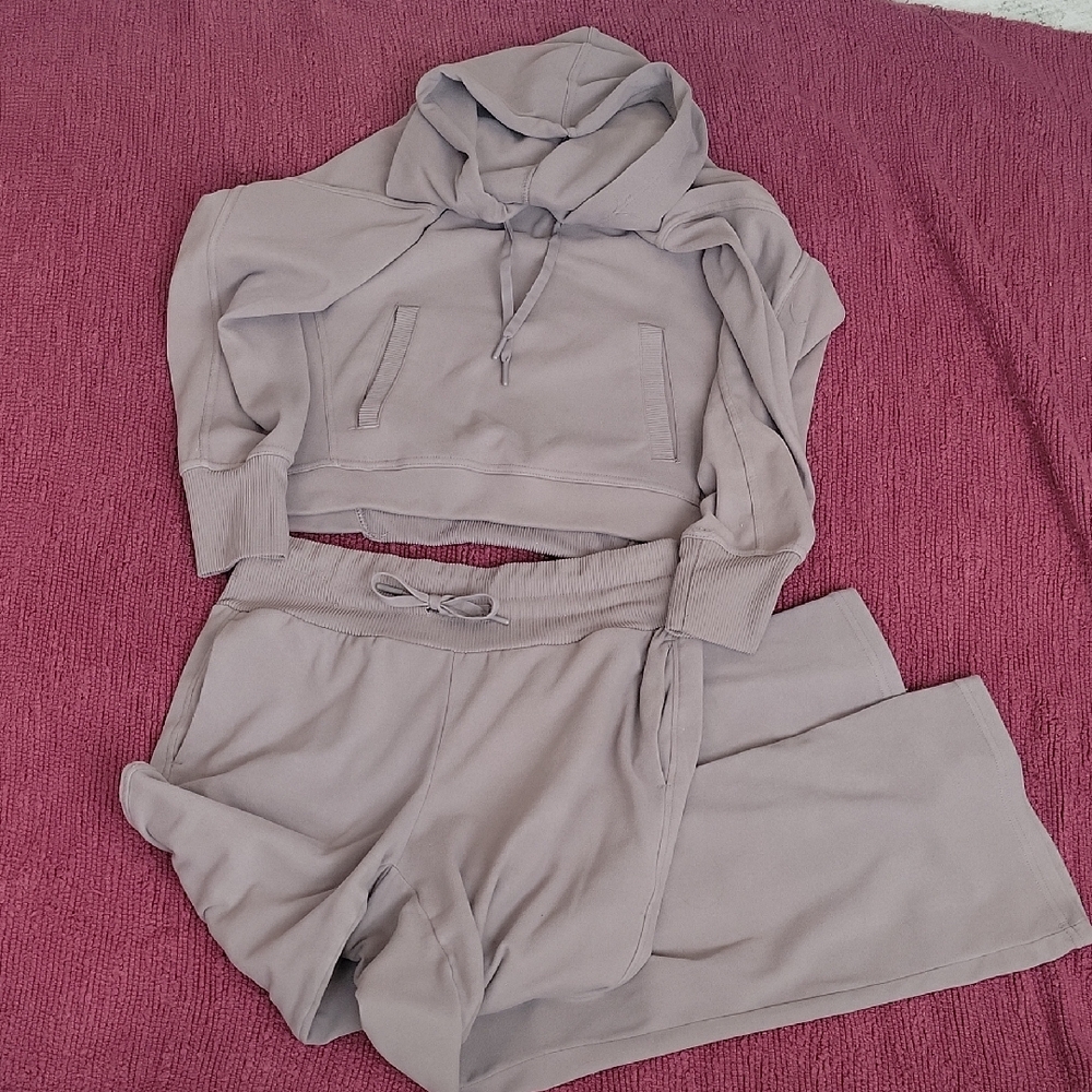 RBX Women's Soft Baige Hoodie and Jogger Set
